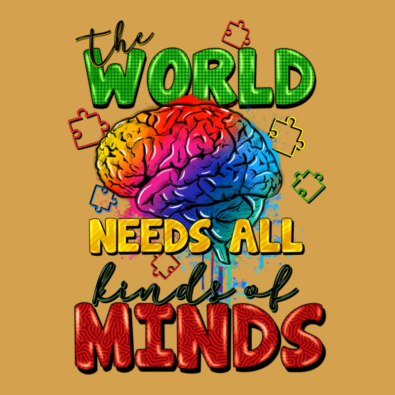 The World Needs All Kinds Of Minds Urban Hoodie by FaDigitalArtStudio | Teevron