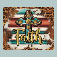 Faith Cross Mousepad Heavy Core Tee | Teevron