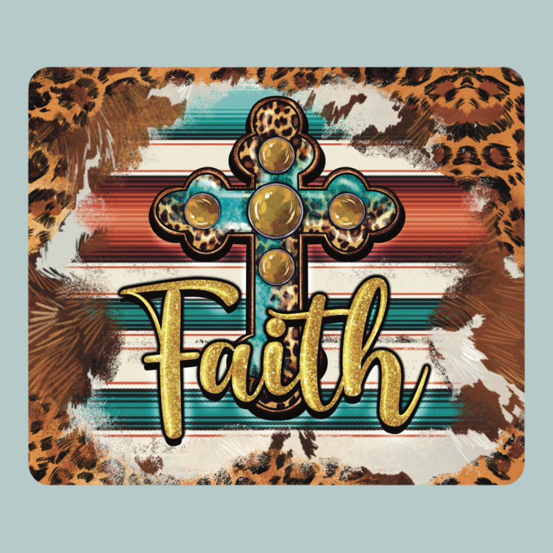 Faith Cross Mousepad Heavy Core Tee by BarkalooDesign | Teevron