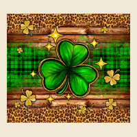 St. Patrick's Day Shamrock Leopard Ladies Tee | Teevron