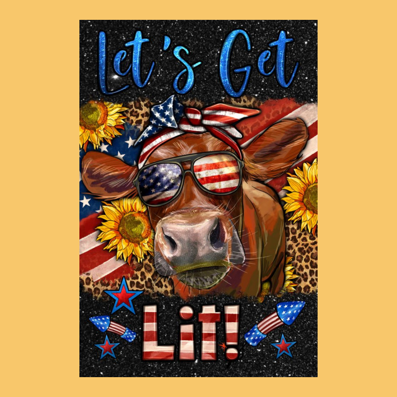 Western Let's Get Lit Cow Vintage Hoodie by LillyAllenDesigns | Teevron