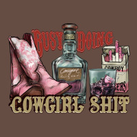 Busy Doing Cowgirl Shit Liquor Boots Cigarette Long Sleeve Tee | Teevron