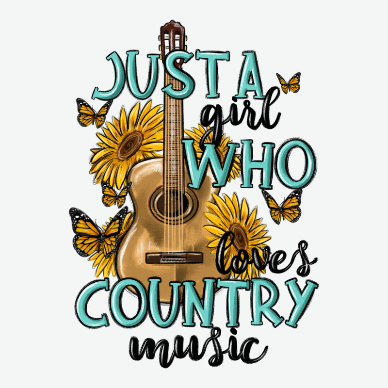 Just A Girl Who Loves Country Music Urban Heavy Tee by MaliasSmallBusiness | Teevron