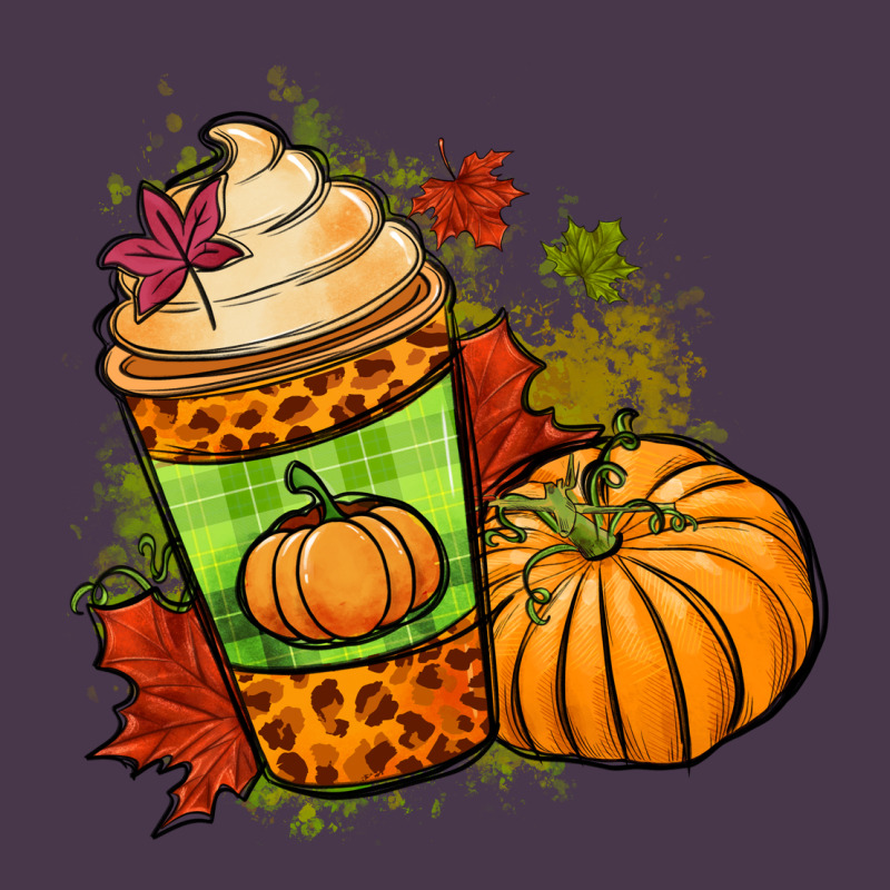 Fall Pumpkin Coffee Heavyweight Hoodie by NancyCooperArtShop | Teevron