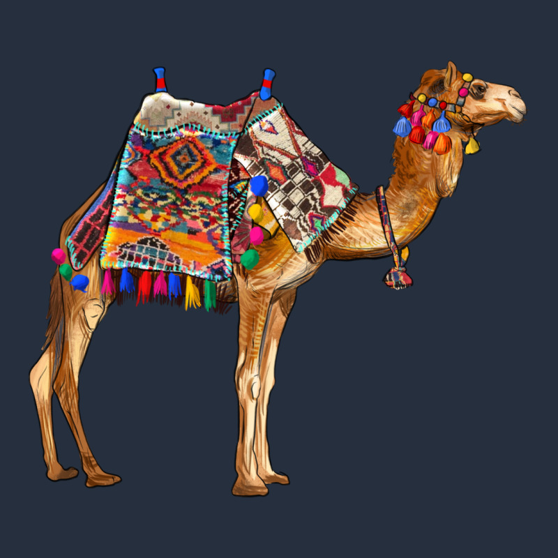 Camel With Colorful Saddle Zipper Hoodie by BarkalooDesign | Teevron