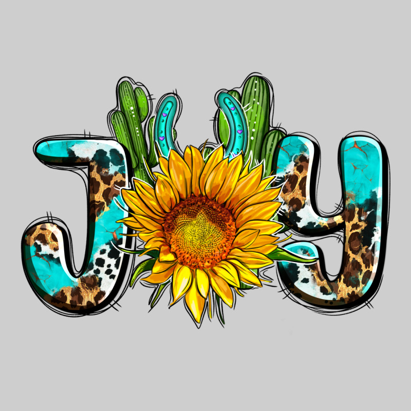 Joy With Sunflower And Cactus Ado Premium Tee by AdoDesignShop | Teevron