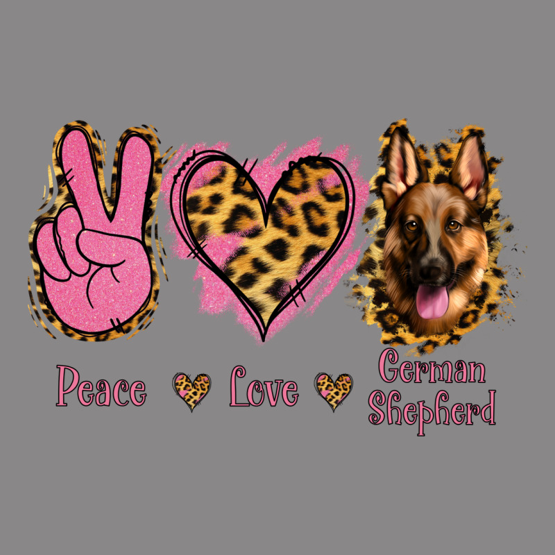 Peace Love German Shepherd Vintage Tee by Jasminsmagicworld | Teevron