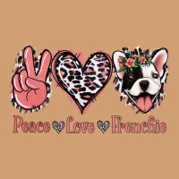 Peace Love French Bulldog Vintage Tee | Teevron