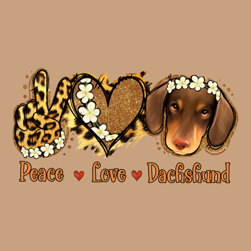 Peace Love Dachshund Vintage Tee by Jasminsmagicworld | Teevron