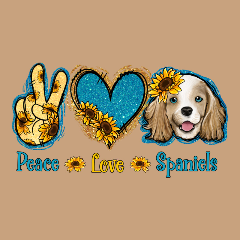 Peace Love Cocker Spaniel Vintage Tee by Jasminsmagicworld | Teevron