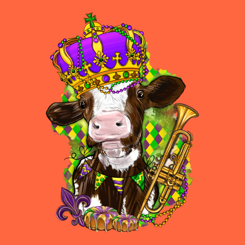 Mardi Gras Cow Premium Hoodie by HowdyJamesFarm | Teevron