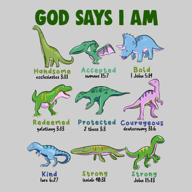 God Says I Am Dinosaurs Premium Tee by JahusDesignShop | Teevron