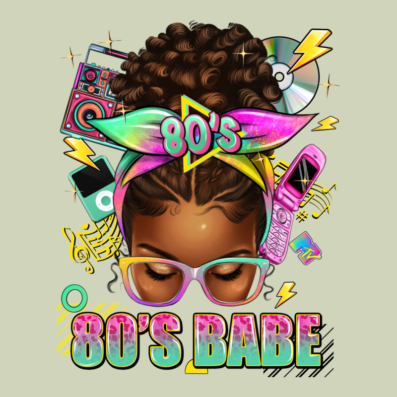80's Babe Afro Messy Bun Heavyweight Hoodie by texasbilliewilder | Teevron