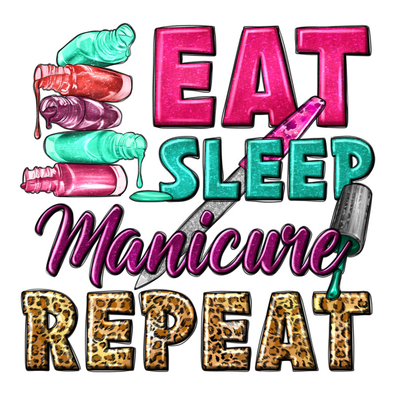 Eat Sleep Manicure Repeat Long Sleeve Tee by NancyCooperArtShop | Teevron
