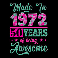 Made In 1972, 50 Years Of Being Awesome Zipper Hoodie | Teevron