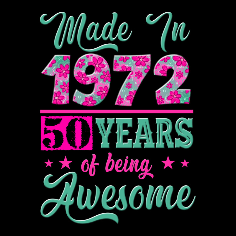Made In 1972, 50 Years Of Being Awesome Zipper Hoodie by Jasminsmagicworld | Teevron