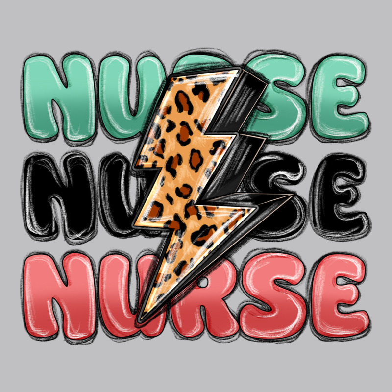 Nurse Leopard Lightning Bolt Long Sleeve Tee by MaliasSmallBusiness | Teevron