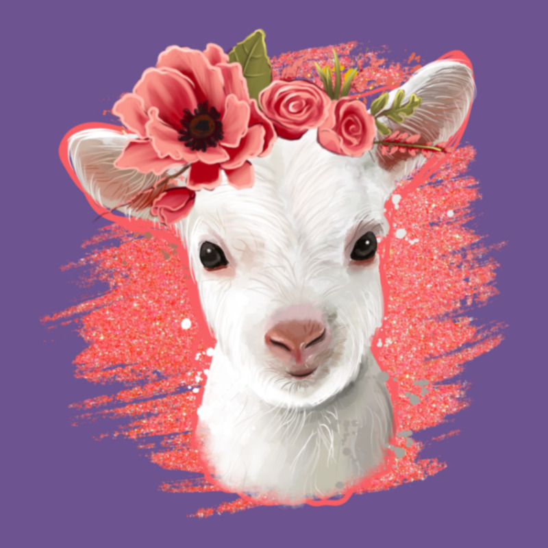 Floral Baby Goat Vintage Tee by Jasminsmagicworld | Teevron