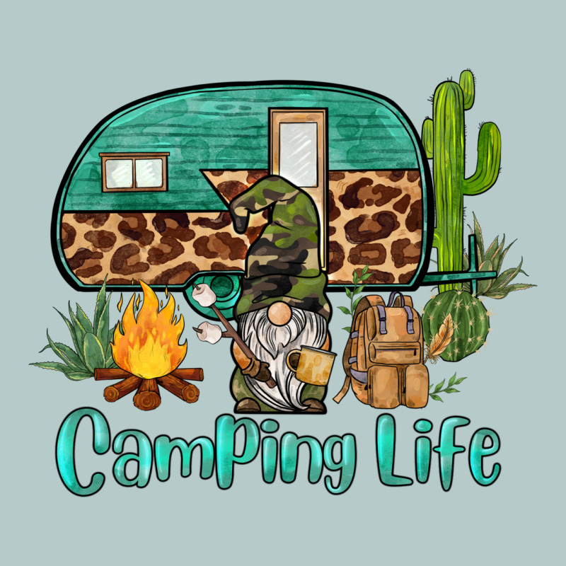 Camping Life Caravan And Gnome Heavy Core Tee by BarkalooDesign | Teevron