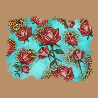 Red Roses With Leopard Background Vintage Hoodie | Teevron