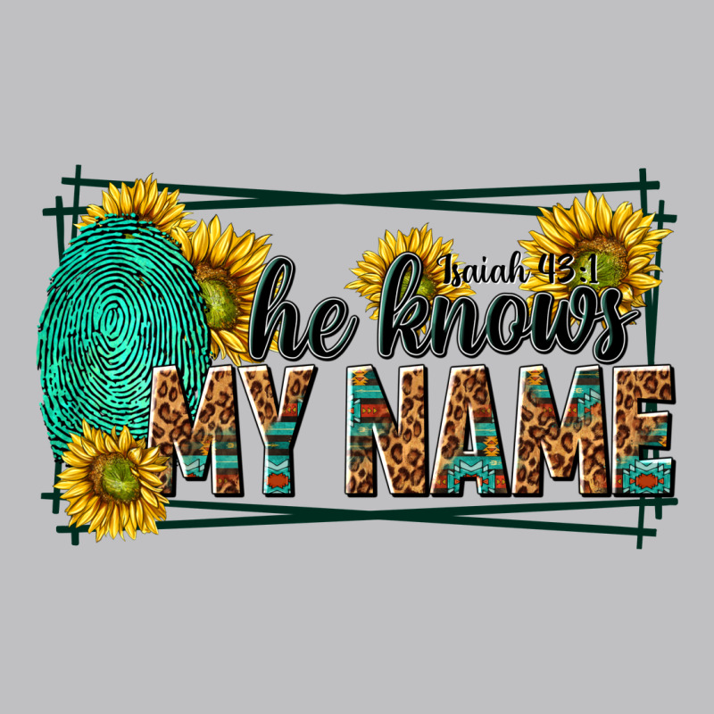 He Knows My Name Isaiah 43 1 Long Sleeve Tee by NancyCooperArtShop | Teevron