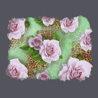 Pink Roses With Leopard Background Vintage Hoodie | Teevron