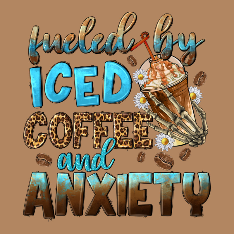 Fueled By Iced Coffee And Anxiety Long Sleeve Tee by NancyCooperArtShop | Teevron