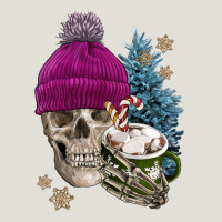 Winter Skeleton Skull Heavy Core Tee | Teevron