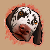 Dalmatians Peach Glitter Background Vintage Tee | Teevron