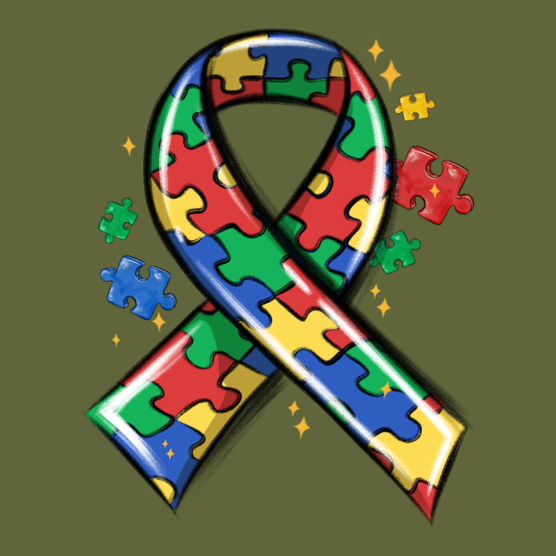 Autism Puzzle Ribbon Classic Tee by MaliasSmallBusiness | Teevron