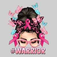 Warrior Cancer Messy Bun Cancer Awareness Premium Sweatshirt | Teevron