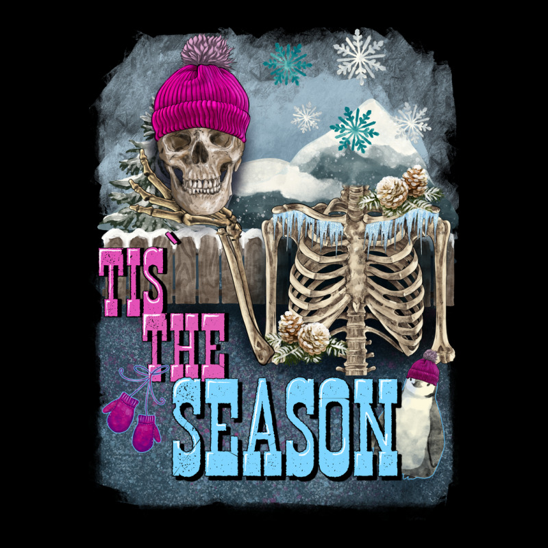 Winter Tis The Season Skeleton Heavy Core Tee by FaDigitalArtStudio | Teevron