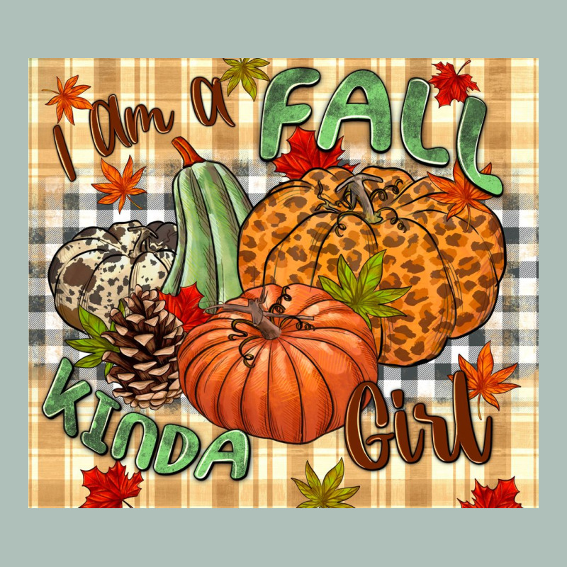 I Am A Fall Kinda Girl Pumpkin Fall Heavyweight Hoodie by NancyCooperArtShop | Teevron