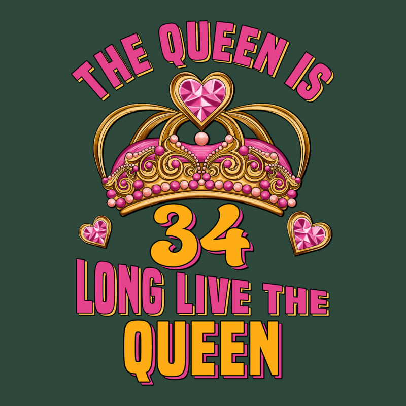 The Queen Is 34 Long Live The Queen Zipper Hoodie by Jasminsmagicworld | Teevron