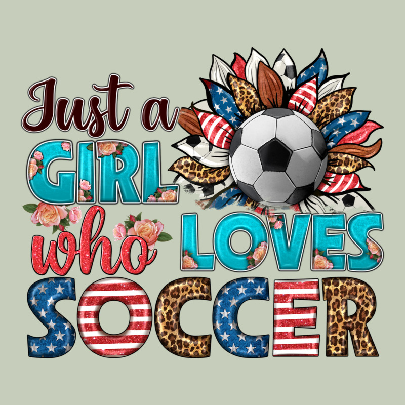 Just A Girl Who Loves Soccer Ladies Tee by HRA Design Shop | Teevron