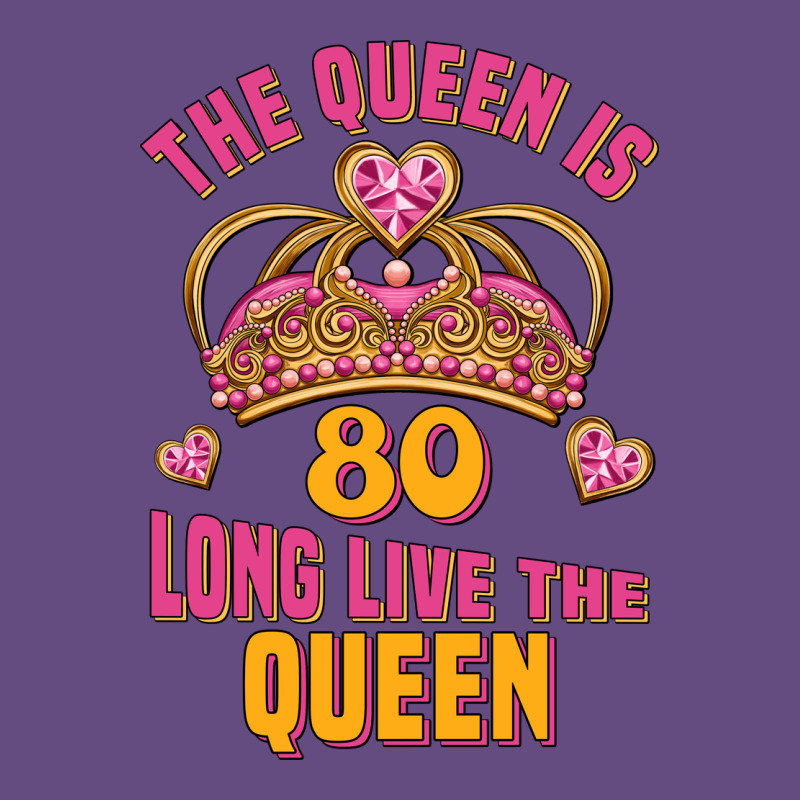 The Queen Is 80 Long Live The Queen Vintage Hoodie by Jasminsmagicworld | Teevron