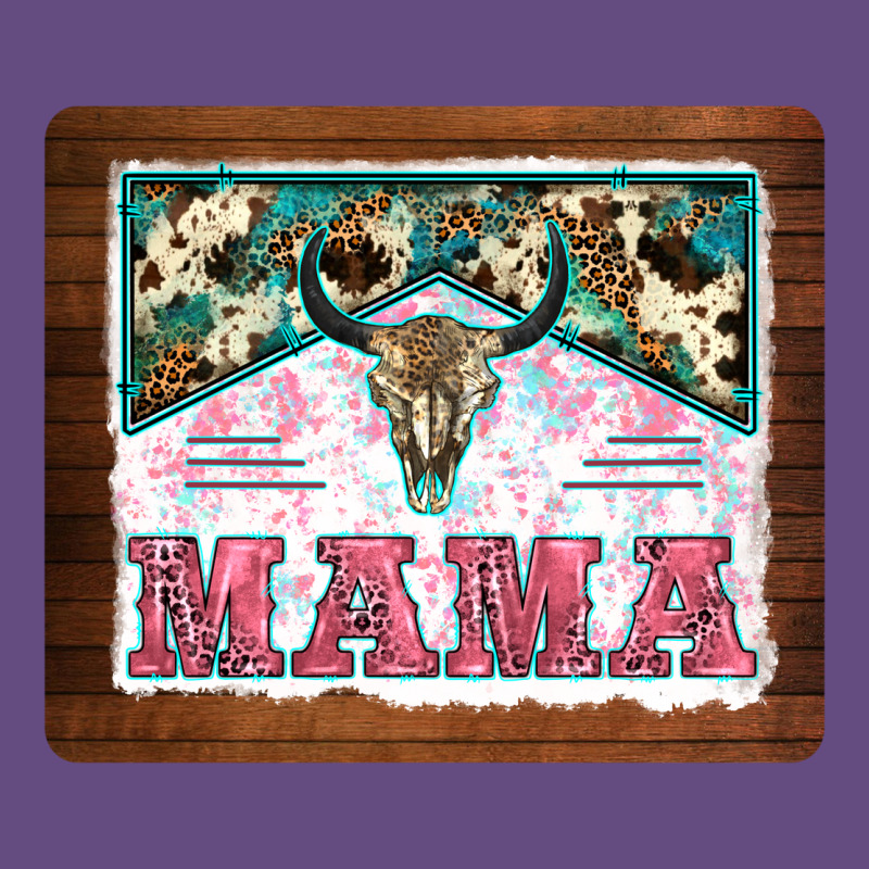 Western Bull Skull Mama Mousepad Vintage Hoodie by BarkalooDesign | Teevron