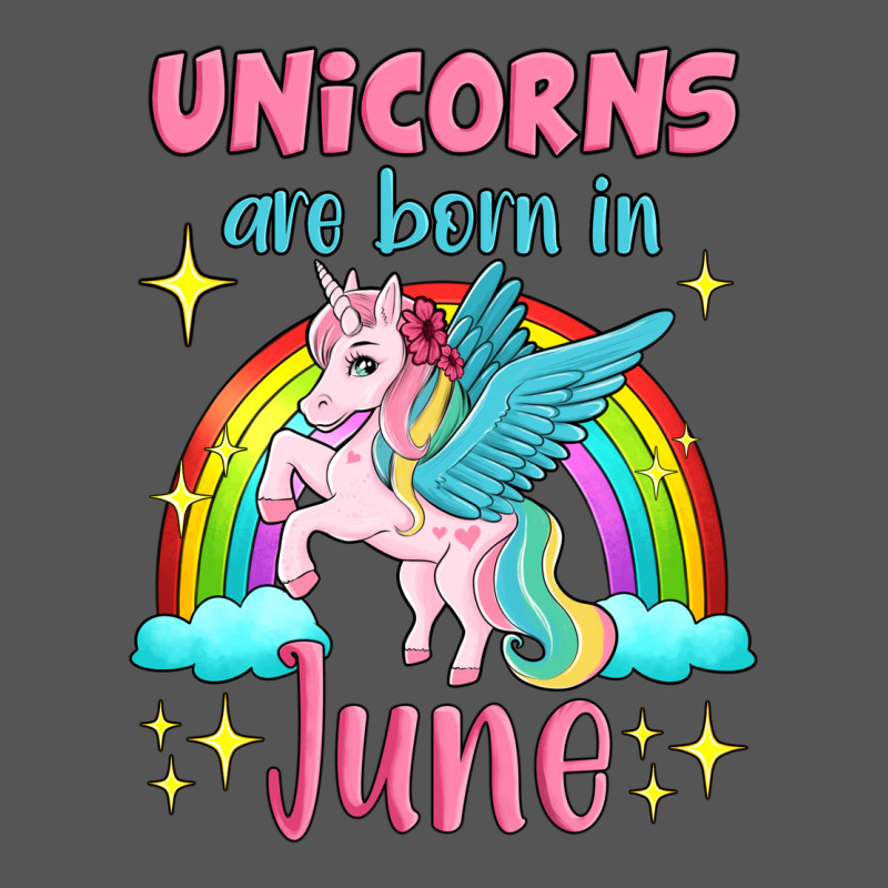 Unicorns Are Born In June Zipper Hoodie by Jasminsmagicworld | Teevron