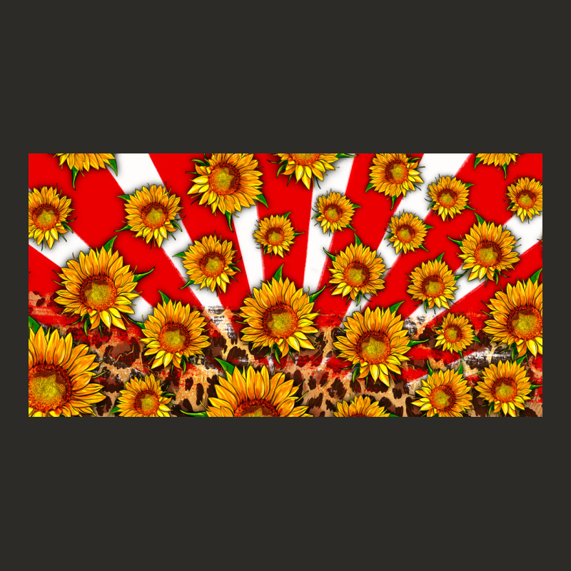 Usa Sunflowers Leopard License Plate Heavy Core Tee by HRA Design Shop | Teevron