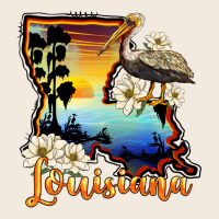 Louisiana  Sunset Map Magnolia Zipper Hoodie | Teevron