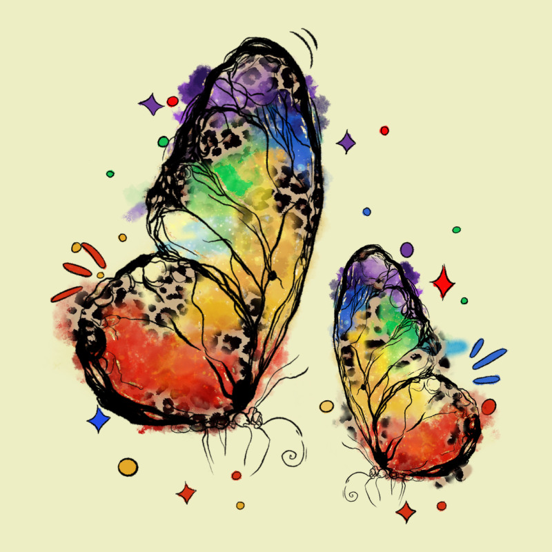 Rainbow Butterfly Pride Urban Hoodie by FaDigitalArtStudio | Teevron