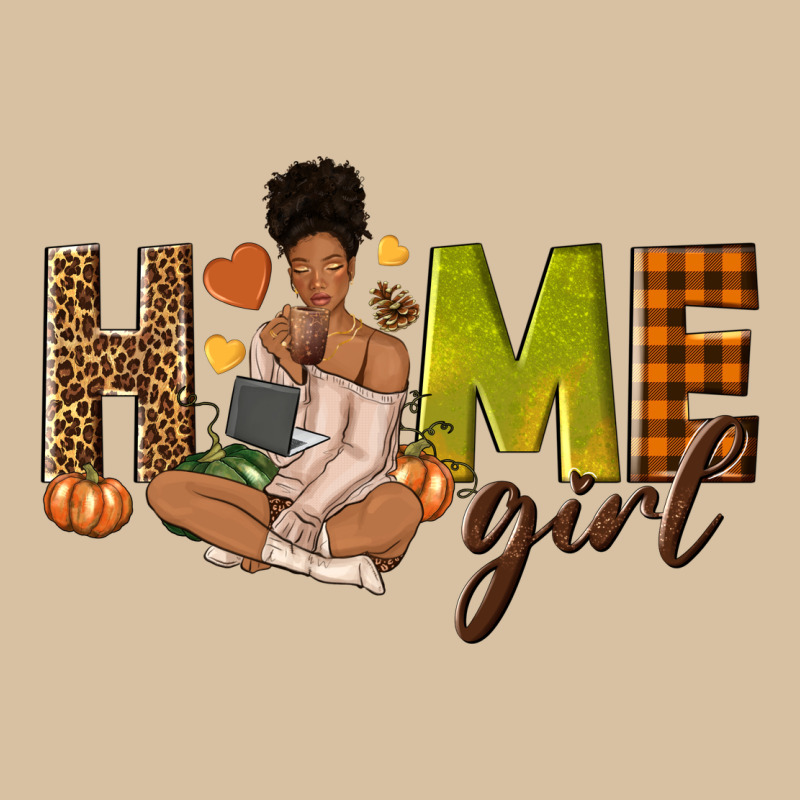 Home Girl Fall Afro Girl Heavyweight Hoodie by NancyCooperArtShop | Teevron