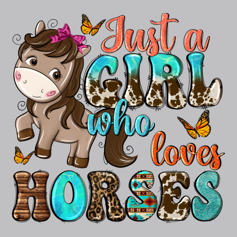 Just A Girl Who Loves Horses Long Sleeve Tee by NancyCooperArtShop | Teevron
