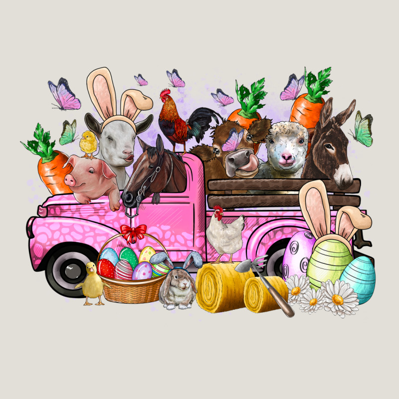 Easter Day Farm Animals Truck Heavy Core Tee by RacoonDesign | Teevron