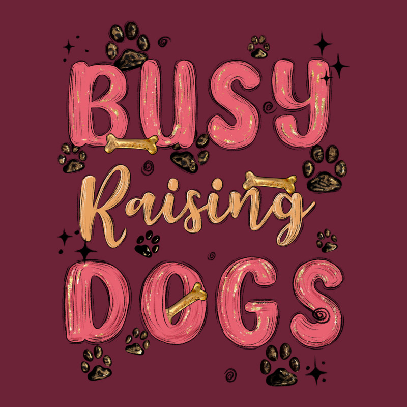 Busy Raising Dogs Long Sleeve Tee by MaliasSmallBusiness | Teevron