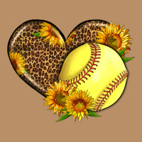 Softball Heart With Sunflowers Vintage Hoodie | Teevron