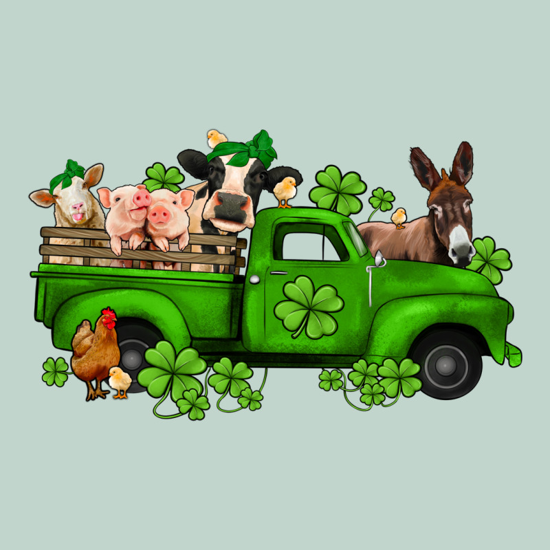 St Patricks Farm Animals Truck Zipper Hoodie by Jasminsmagicworld | Teevron