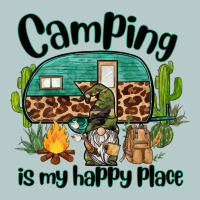 Camping Is My Happy Place Caravan And Gnome Heavy Core Tee | Teevron