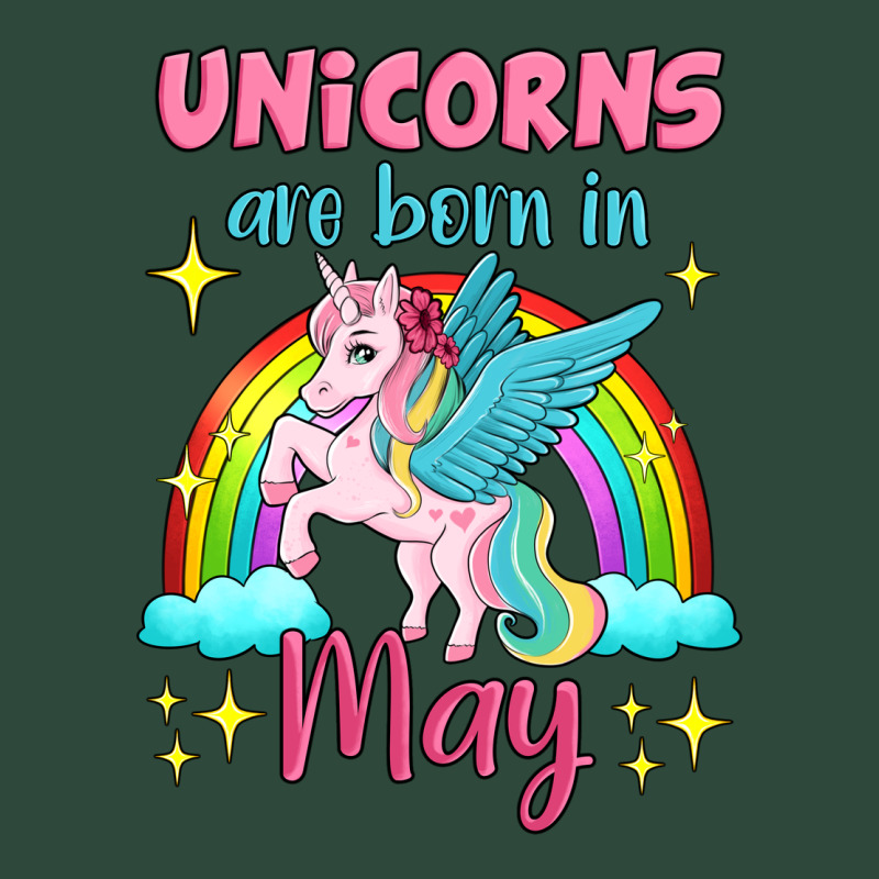Unicorns Are Born In May Zipper Hoodie by Jasminsmagicworld | Teevron