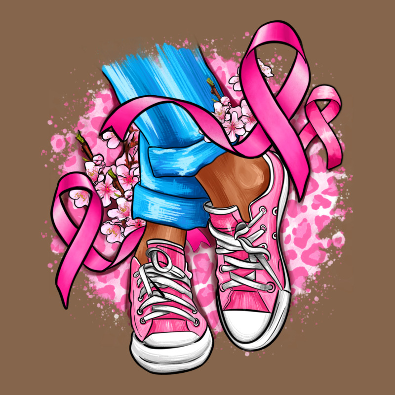 Cancer Ribbon Pink Converse And Flowers Premium Tee by AdoDesignShop | Teevron